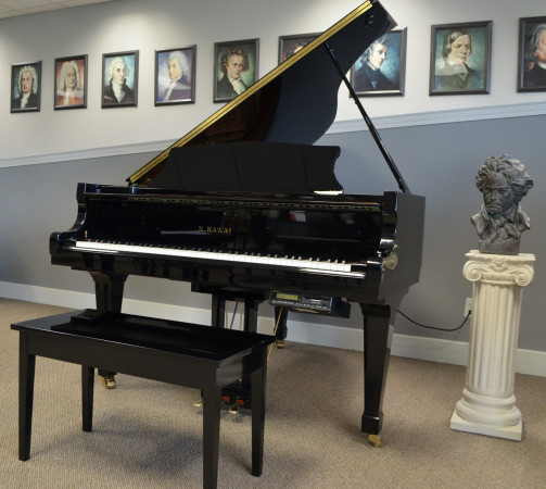 1999 Kawai RX2 grand piano with PianoDisc player system - Grand Pianos